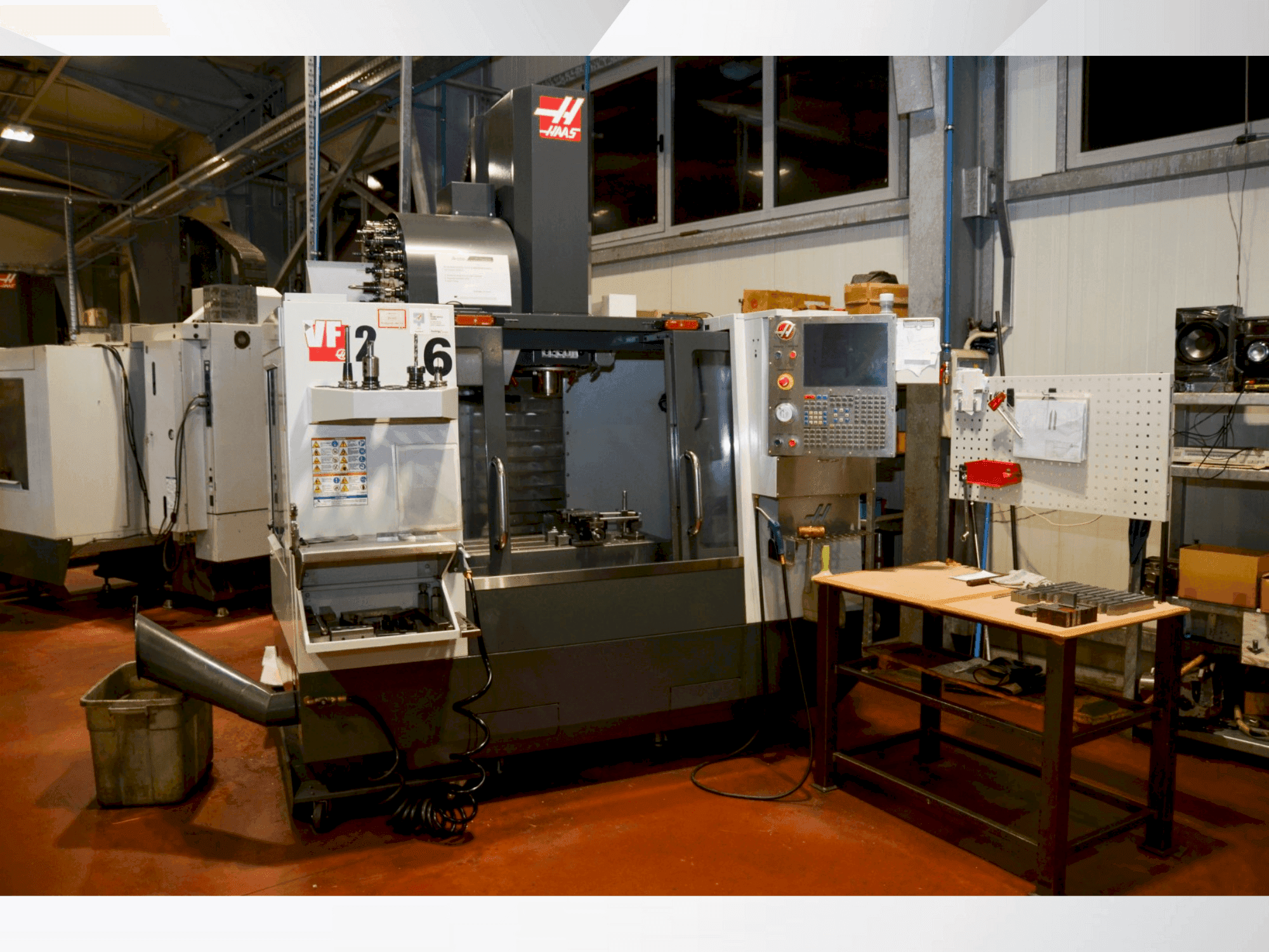 Front view of HAAS VF 2 machine