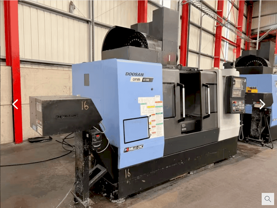 Front view of Doosan DNM 6700 machine