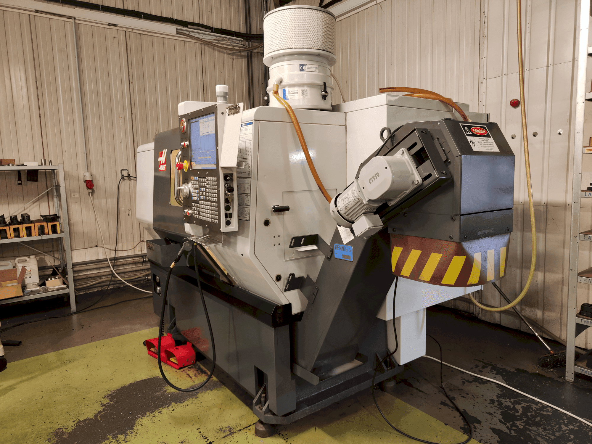 Front view of HAAS ST-10 machine