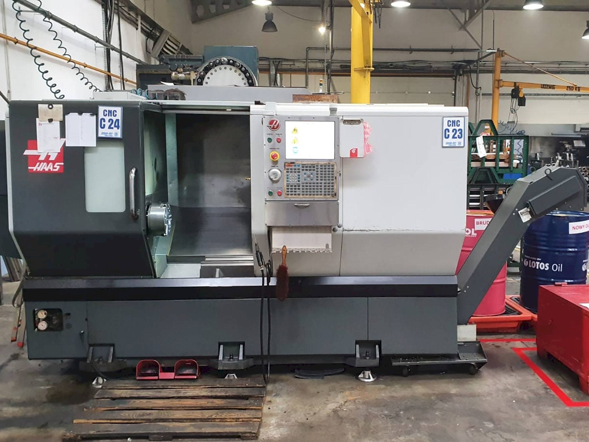 Front view of HAAS ST-30 machine