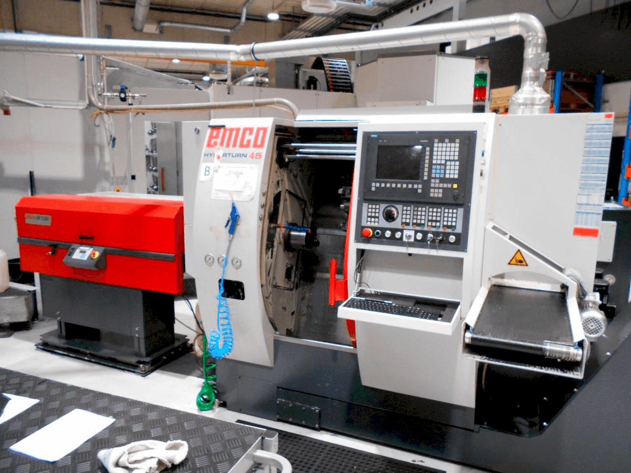 Front view of EMCO Hyperturn 45 machine