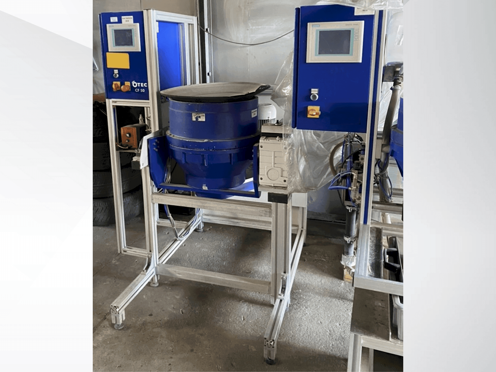 Front view of OTEC CF 1x50 machine