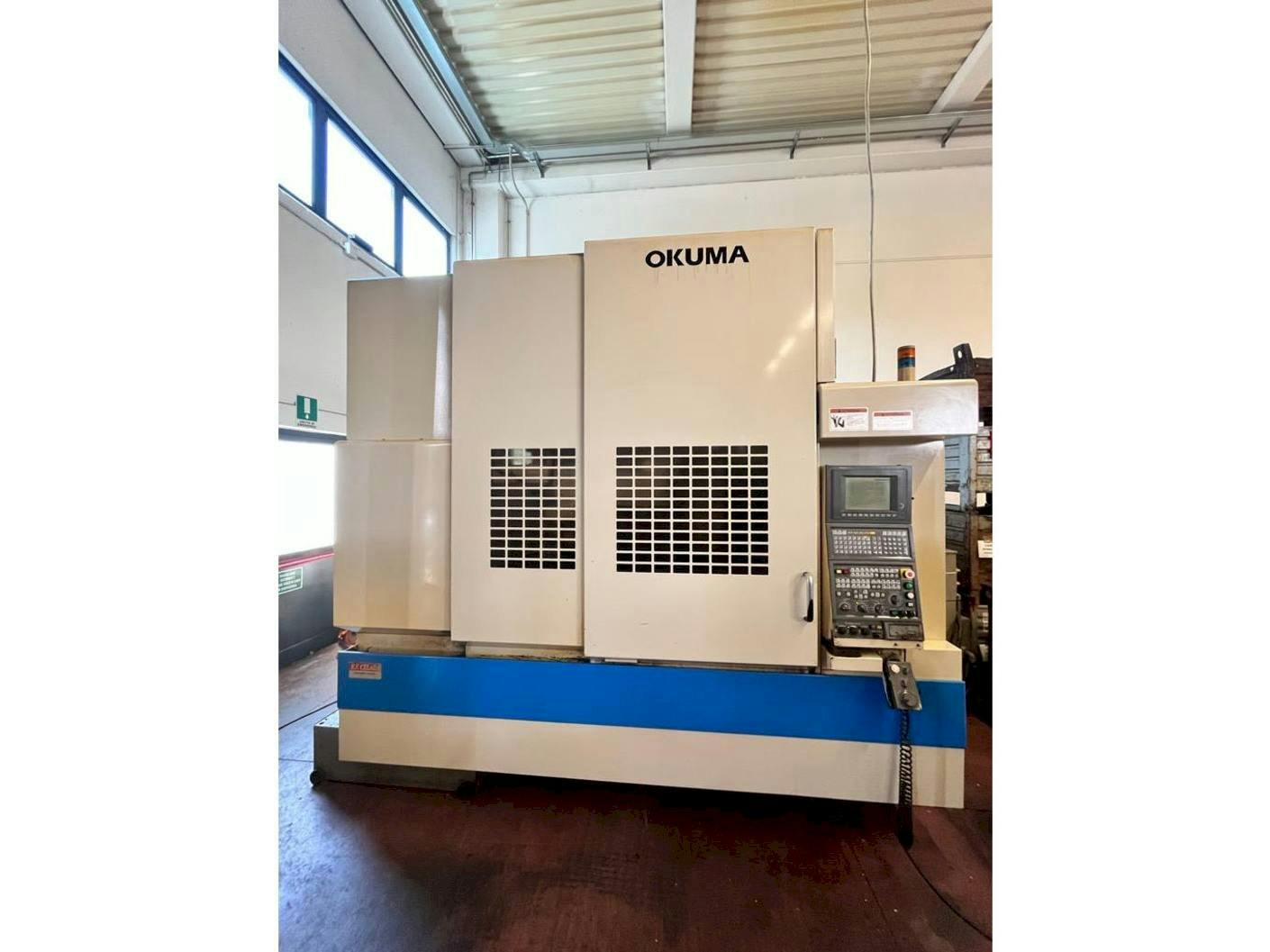 Front view of Okuma MX55 VA  machine