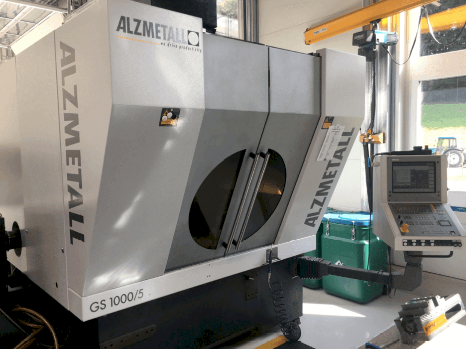 Front view of Alzmetall GS1000/5 machine