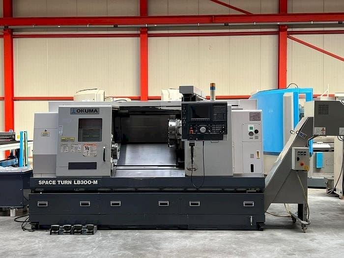 Front view of Okuma LB 300M machine