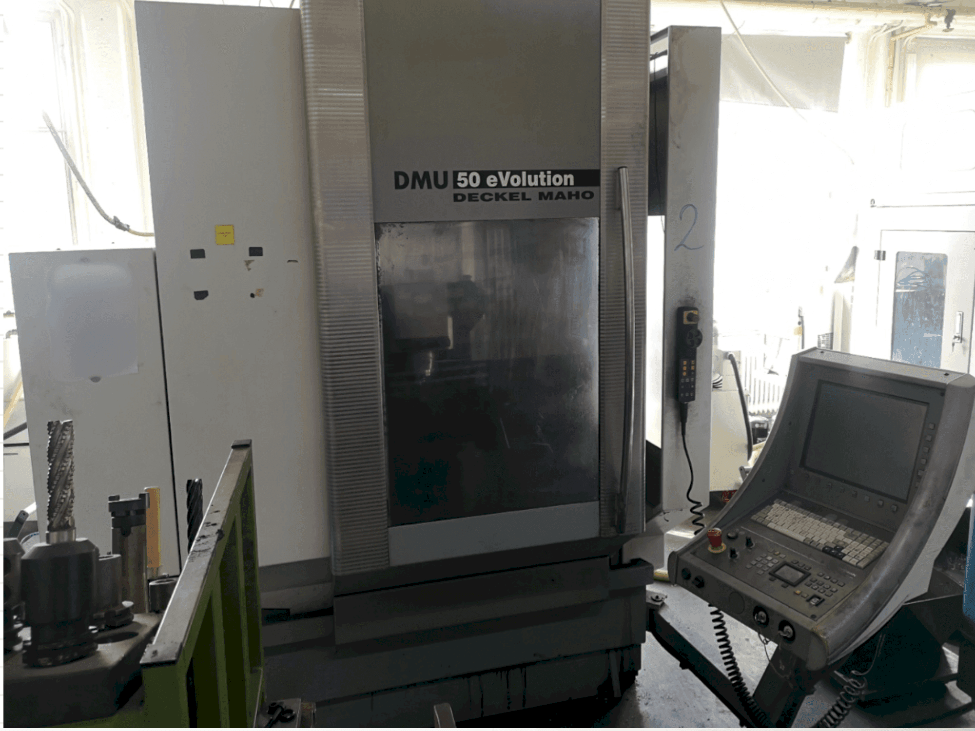 Front view of DECKEL MAHO DMU 50 evo machine