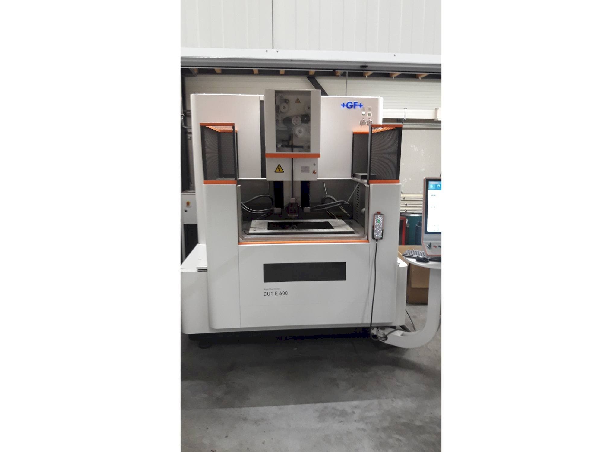Front view of GF AgieCharmilles EDM CUT E 600 machine
