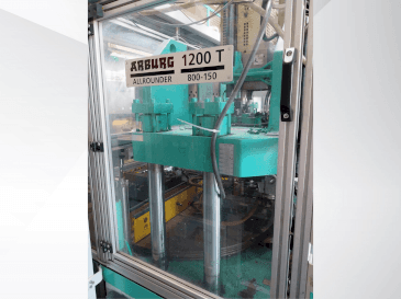 Front view of Arburg Allrounder 1200T 800-150 machine