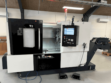 Front view of DMG MORI T2 machine