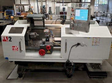 Front view of HAAS TL-2 Machine