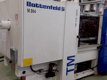 Front view of Battenfeld TM 270 / 2800 machine