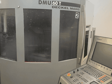Front view of DMG DECKEL MAHO DMU 60T machine