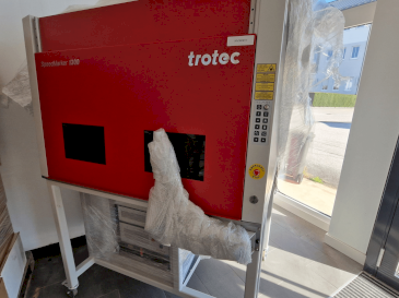 Front view of Trotec SpeedMarker 1300 machine