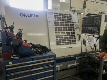 Front view of Okuma EURO CENTER V50 Machine