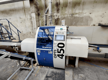 Front view of WEINIG / DIMTER Combiscan C200 4/4 & OPTICUT 450 Q machine