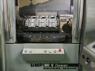 Front view of DECKEL MAHO DMP 60 V linear Machine