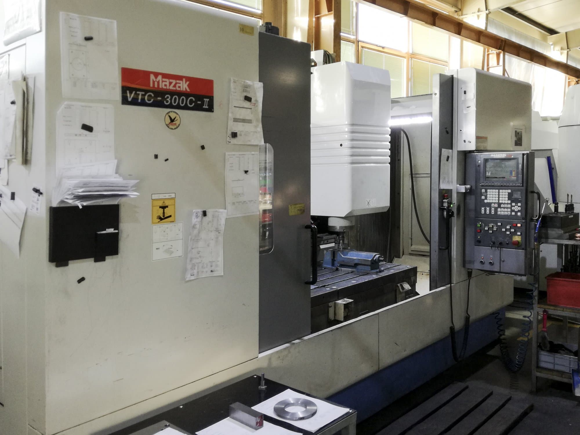 Left view of Mazak VTC-300C Machine
