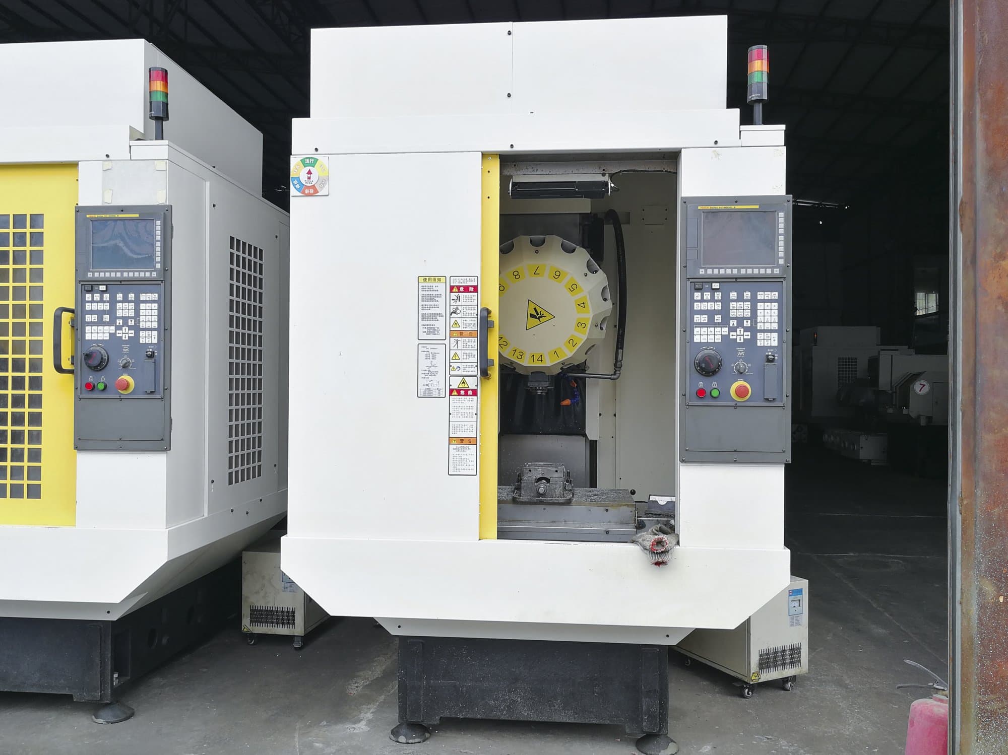Front view of FANUC α-D14MiA machine