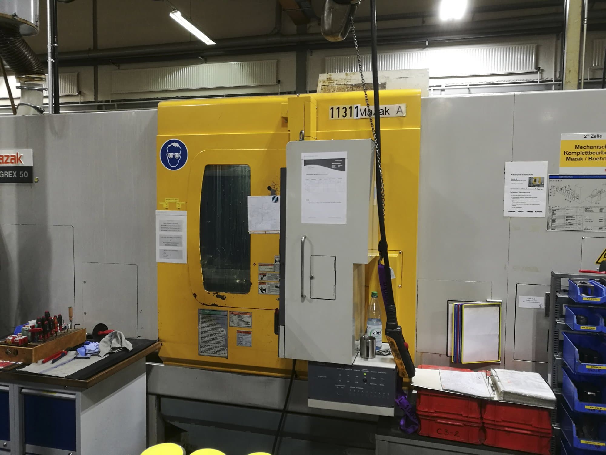 Front view of Mazak INTEGREX 50 Y machine