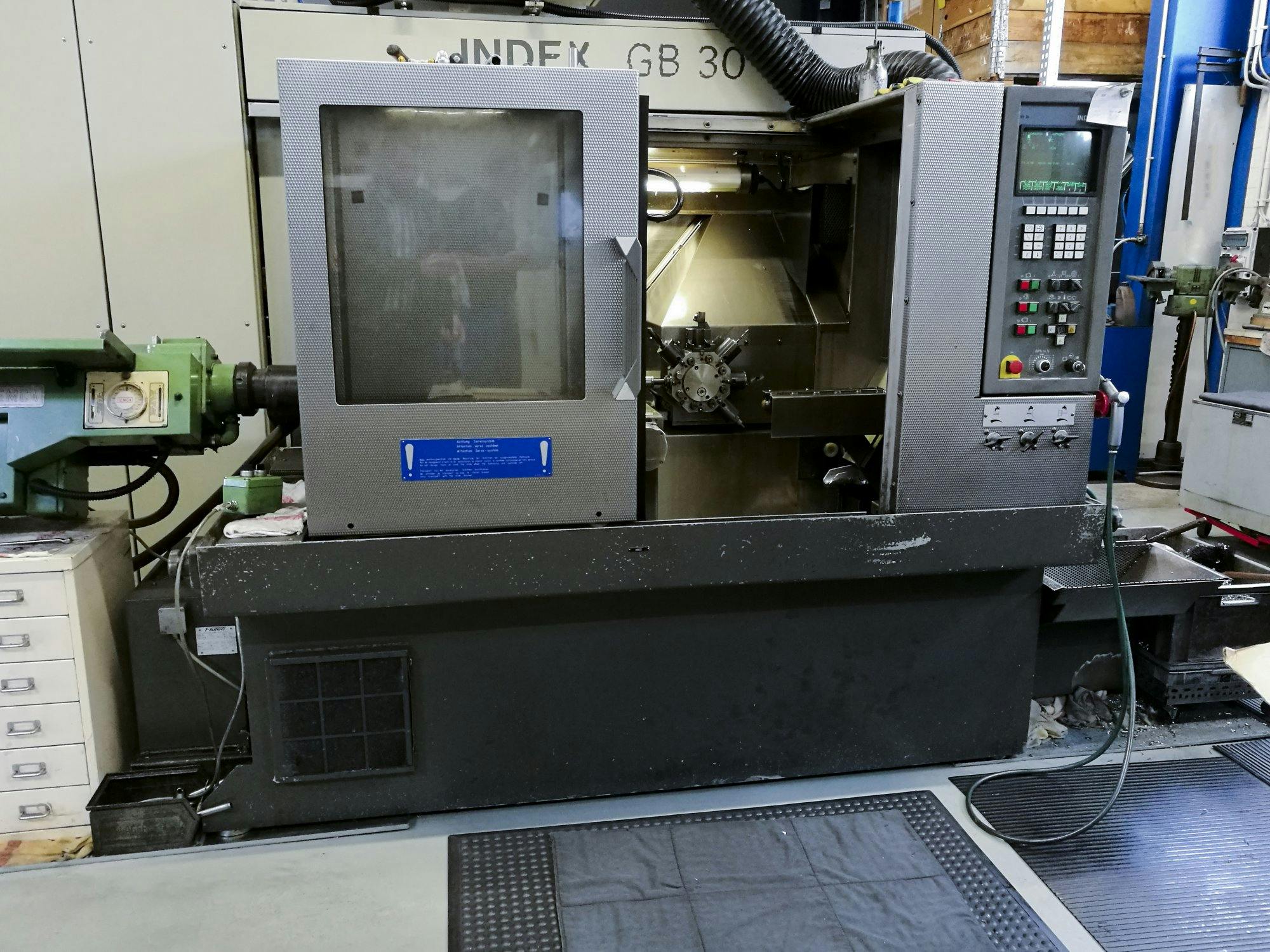 Front view of Index GB 30 machine