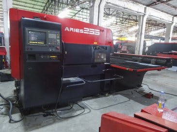 Left view of AMADA ARIES 255 machine