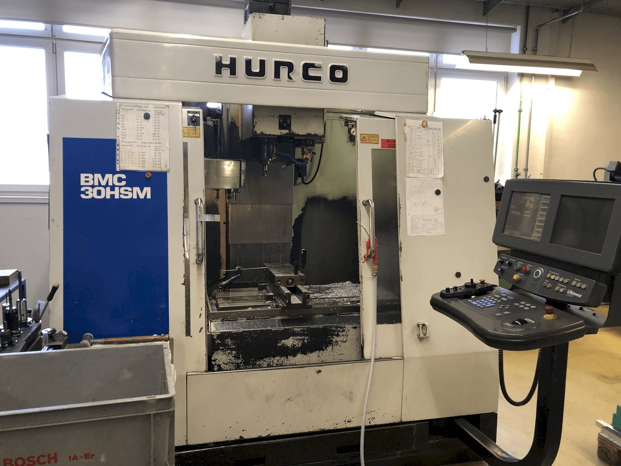 Front view of Hurco BMC 30 HSM machine