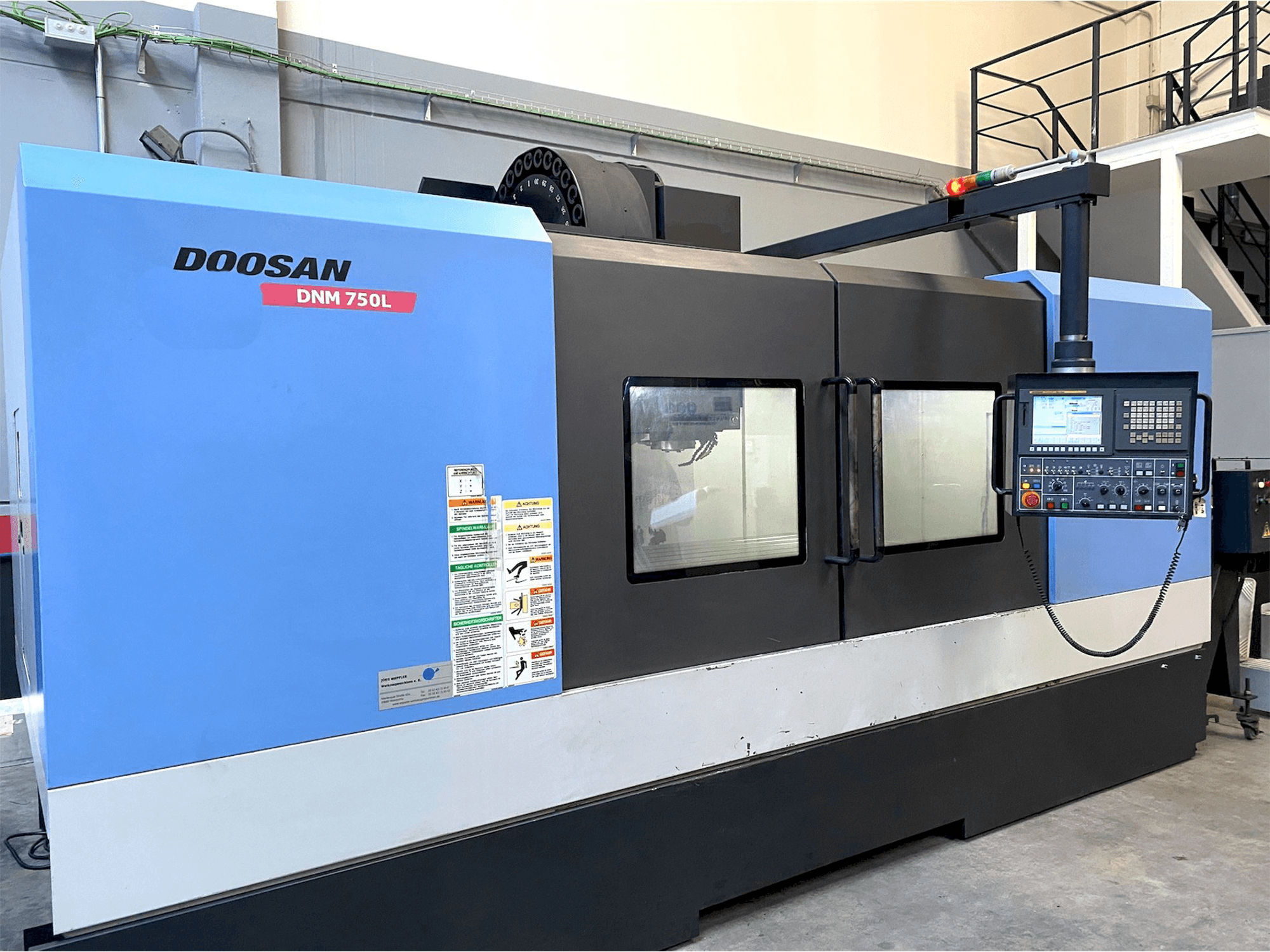 Front view of Doosan DNM705L machine