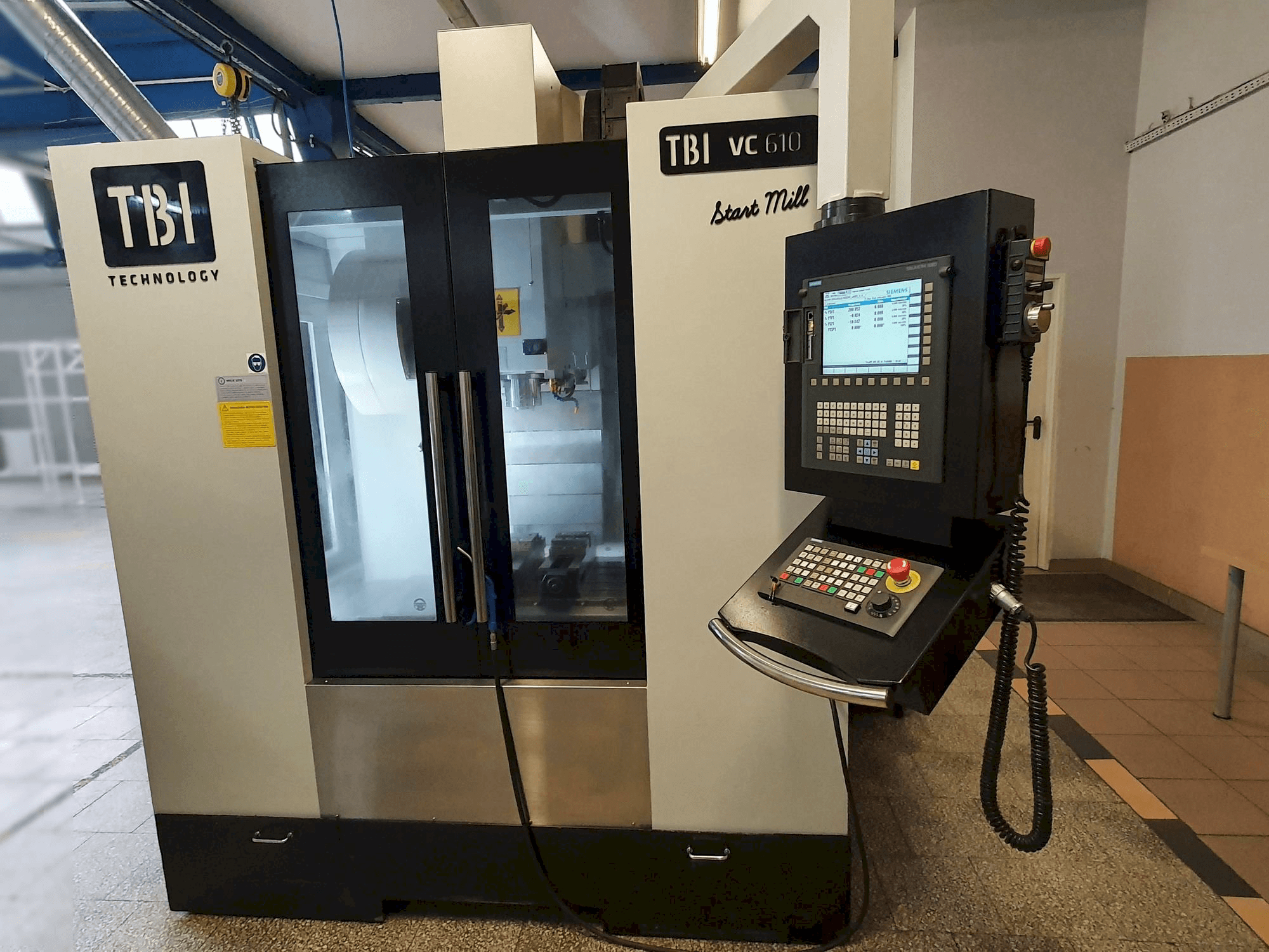 Front view of TBI VC610 Start Mill machine