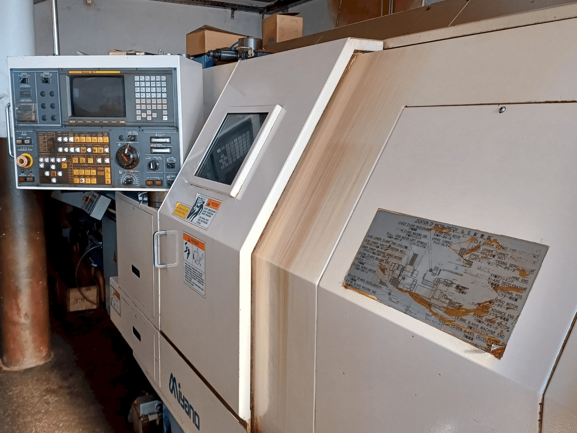 Front view of Miyano BNE 51S machine