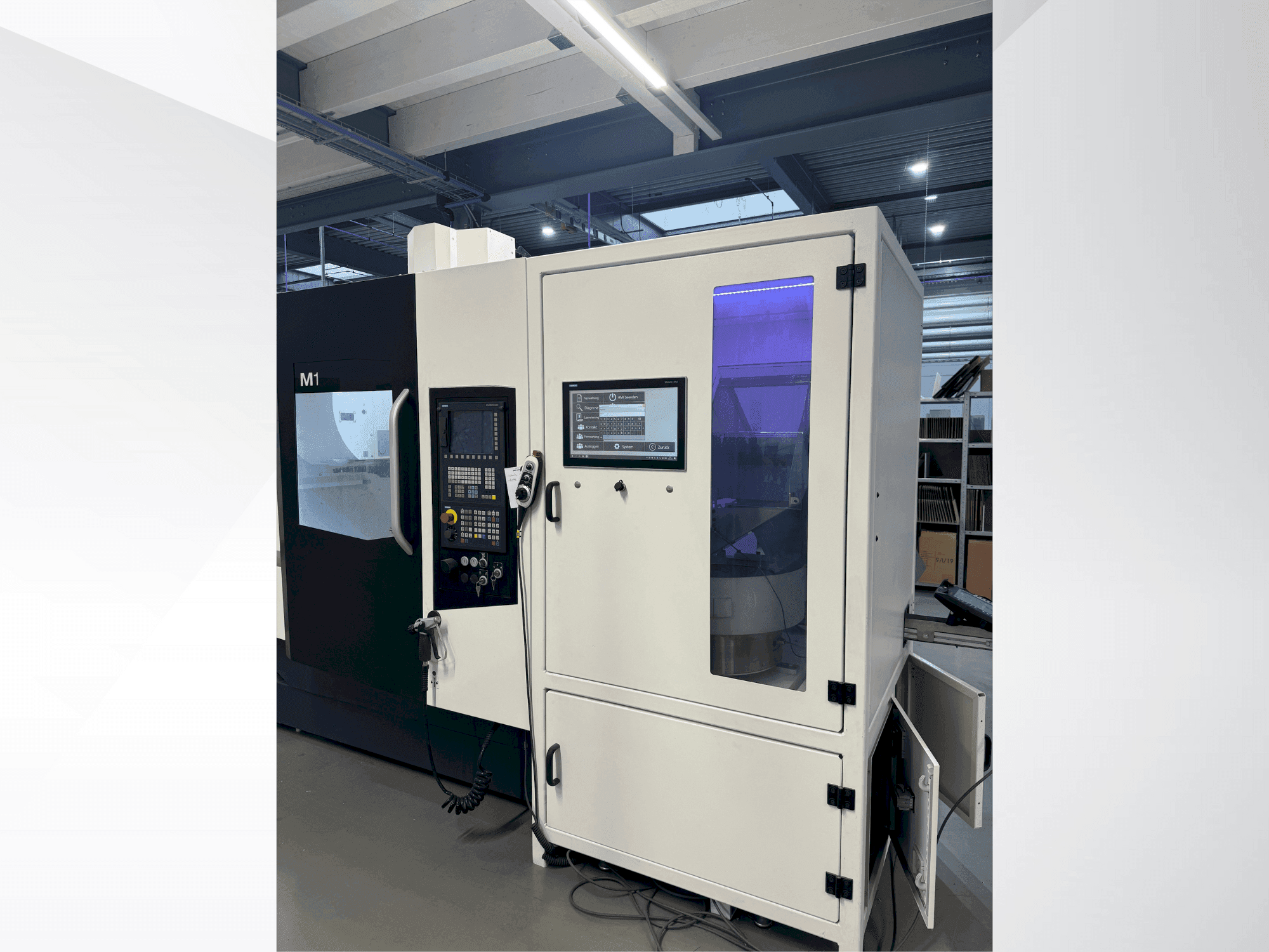 Front view of DMG M1 machine