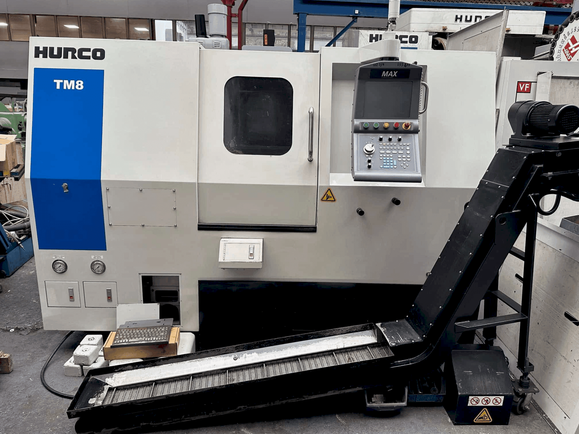 Front view of Hurco TM8 machine