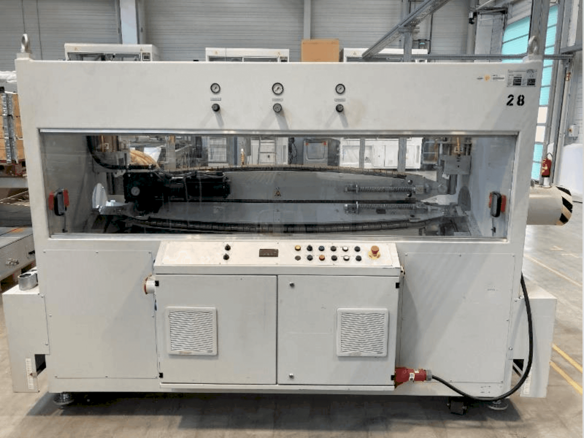Front view of Krauss Maffei KM-RS 500 XS machine