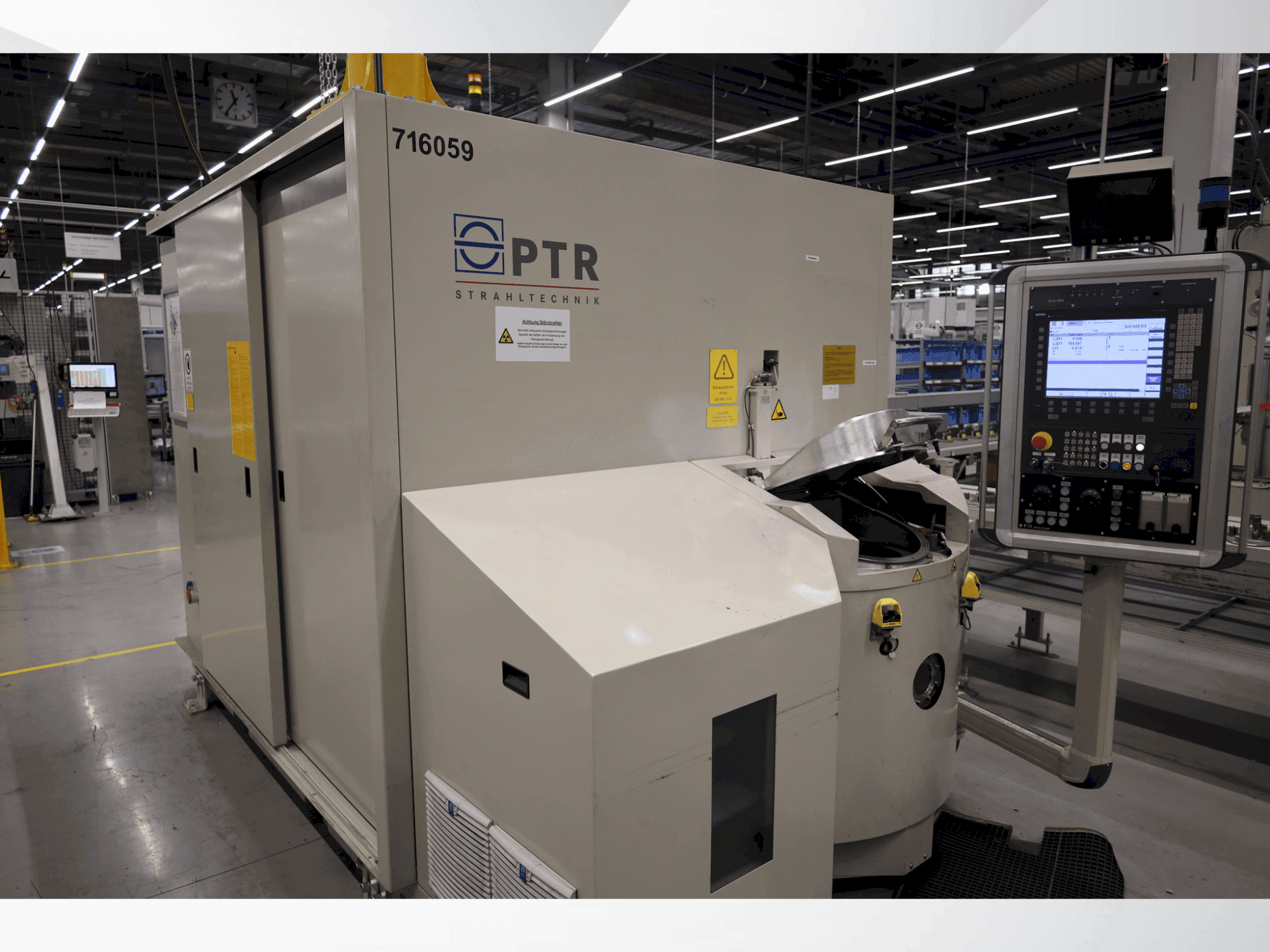 Front view of PTR Strahltechnik EBW PS 4-1 60-6 CH machine