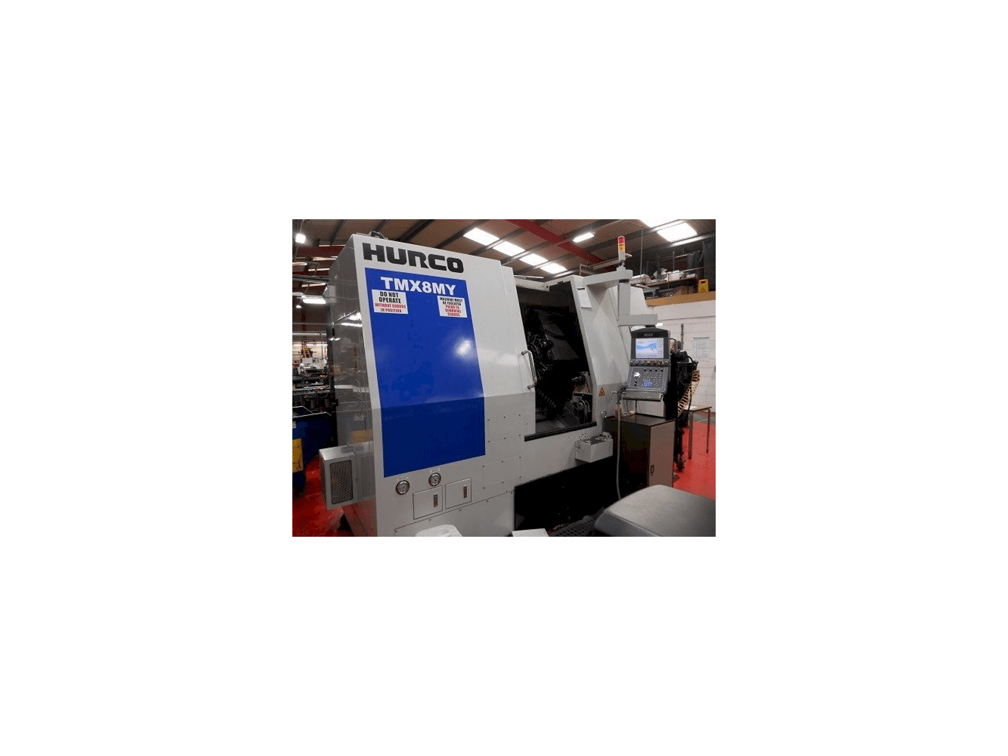 Front view of Hurco TMX 8MY machine