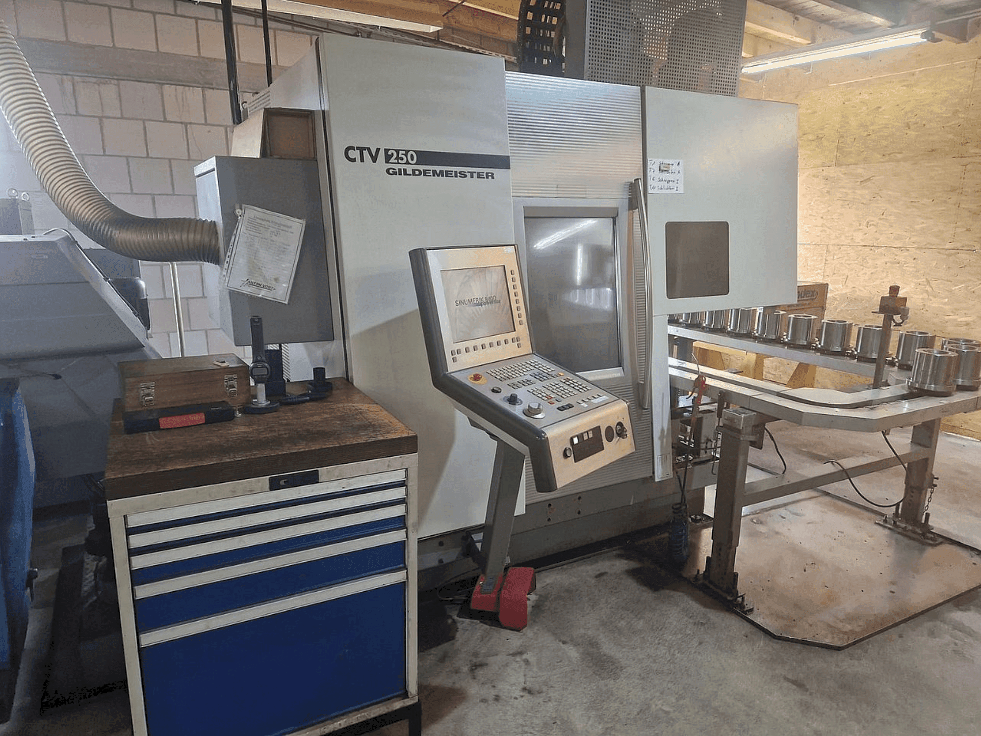 Front view of DMG GILDEMEISTER CTV 250 machine