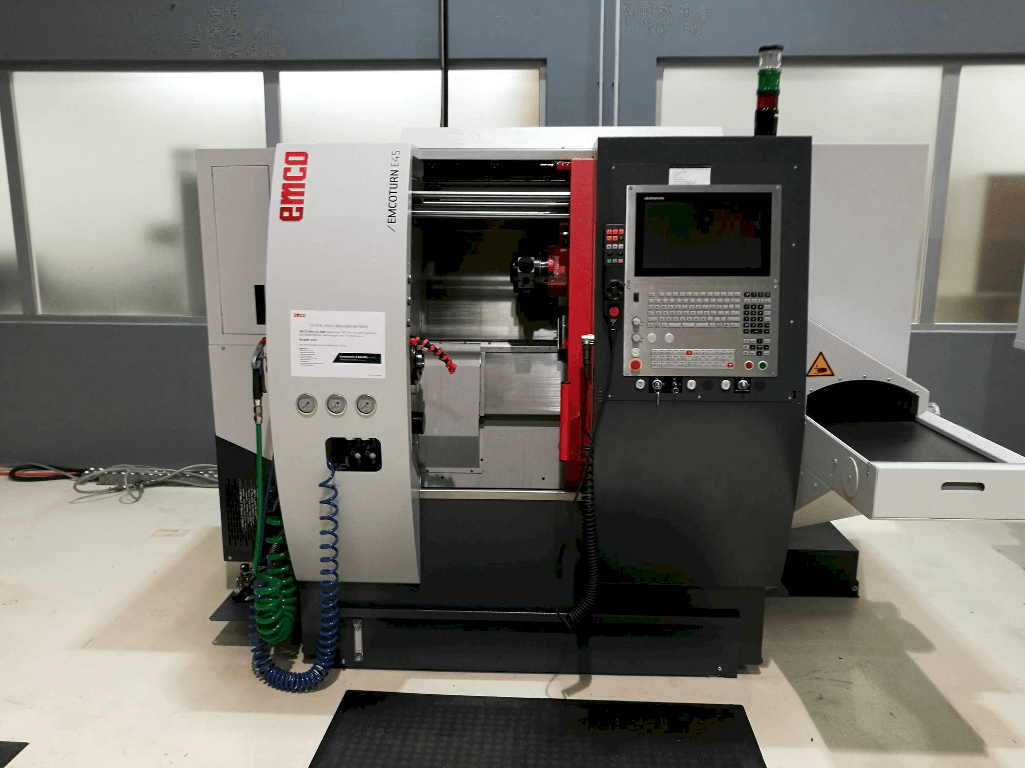 Front view of EMCO E45 SMY machine