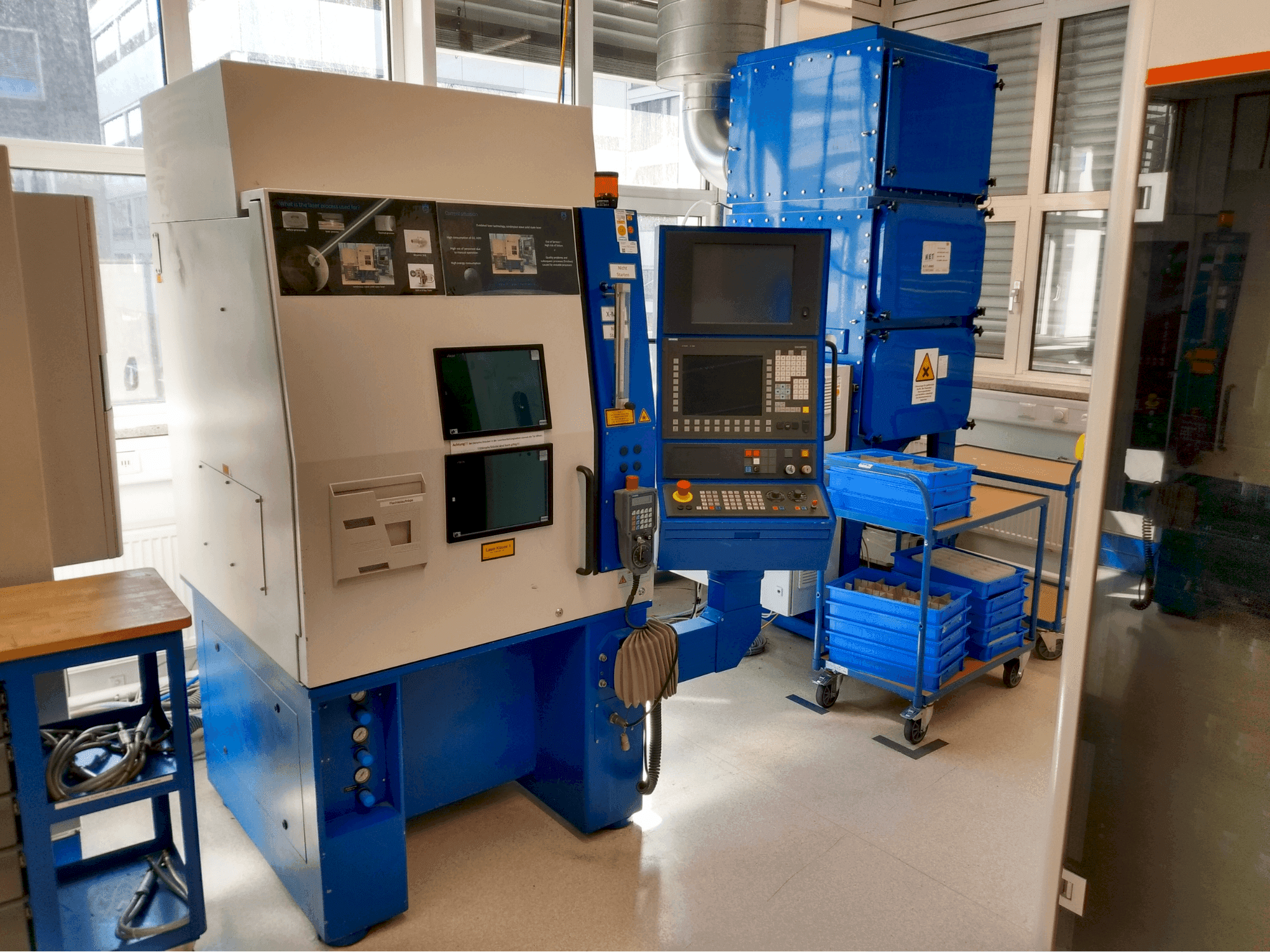 Front view of TRUMPF LASMA 443 machine