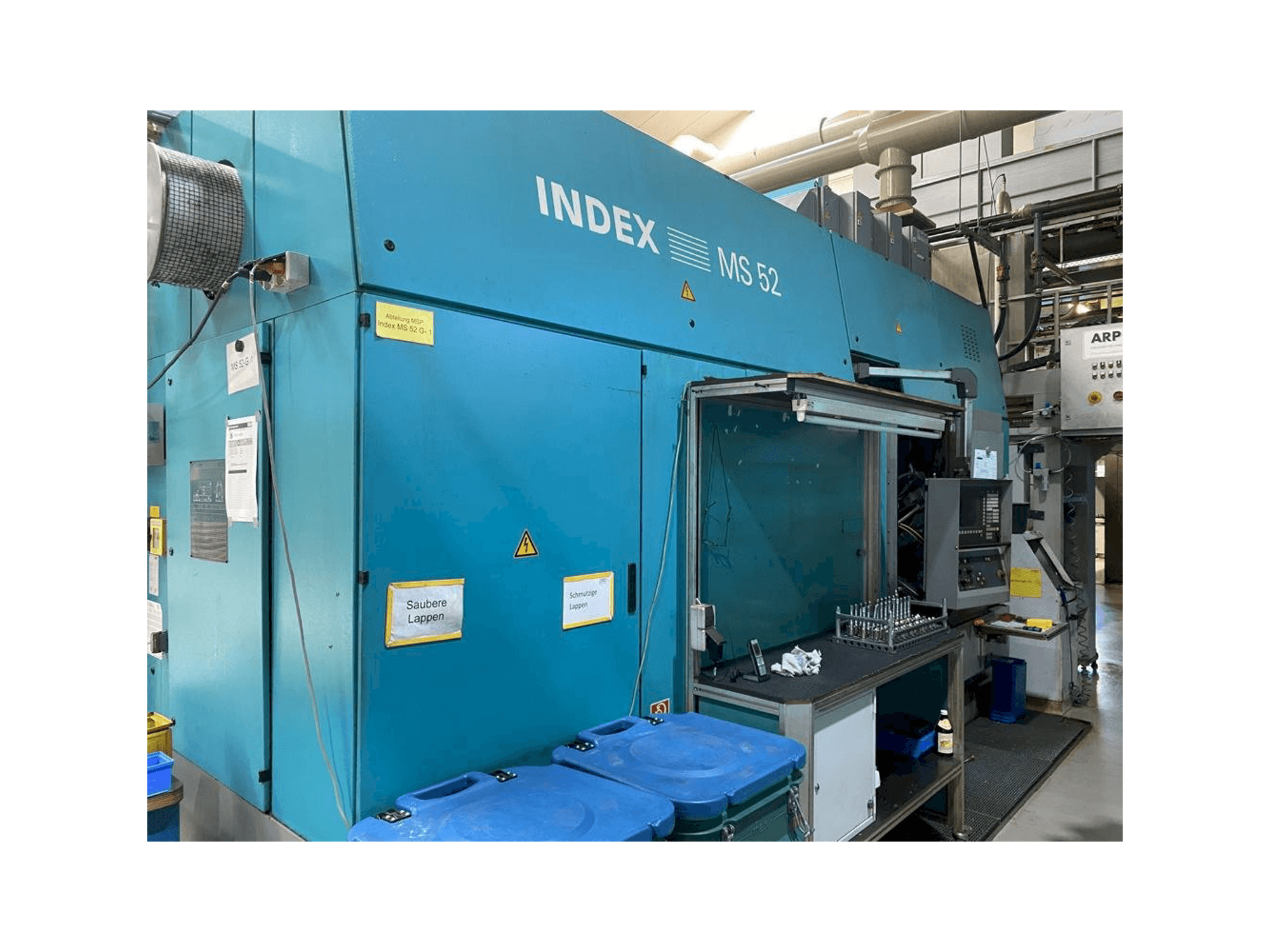 Front view of Index MS 52 G machine