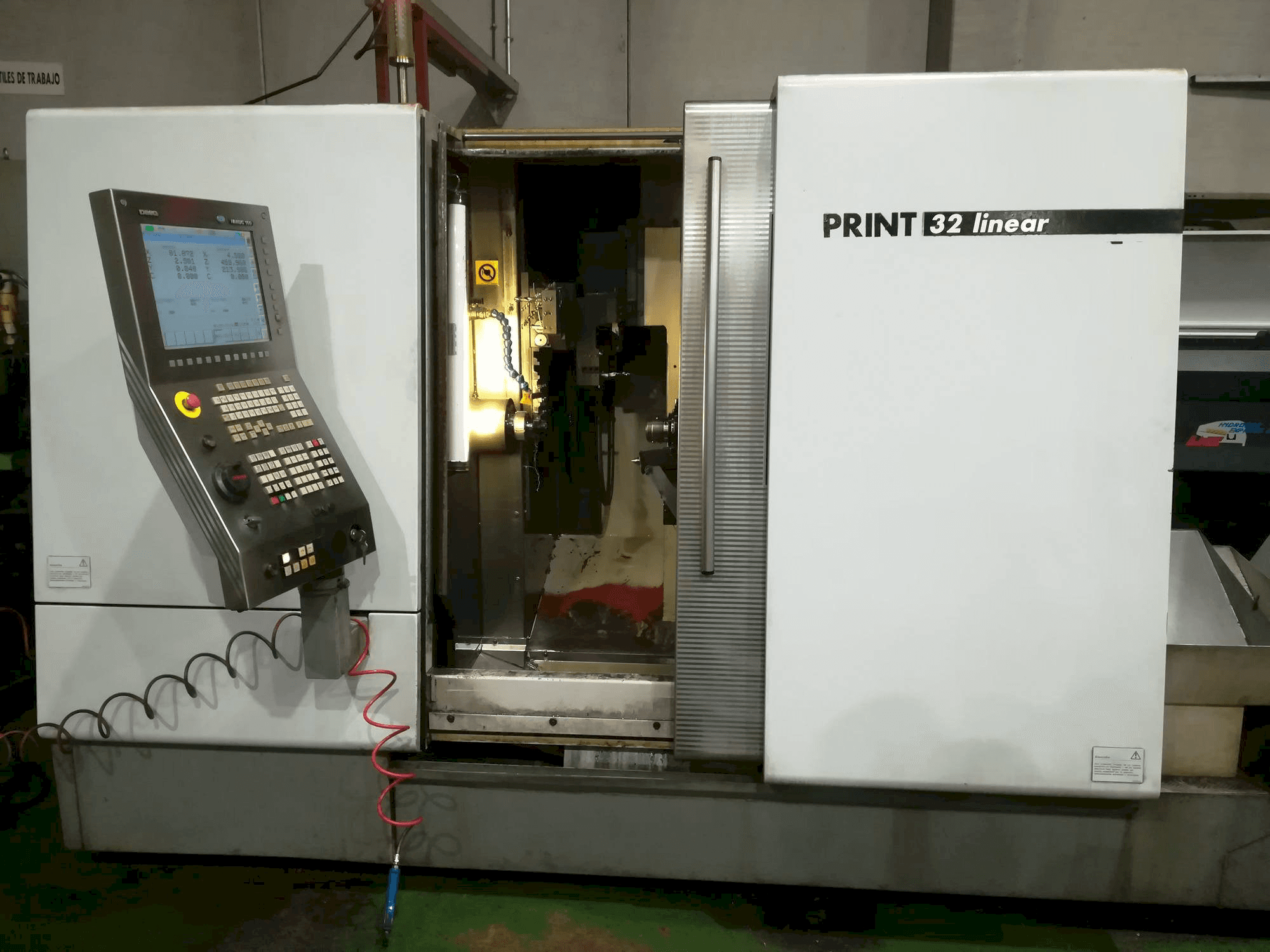 Front view of Gildemeister Sprint 32 linear machine