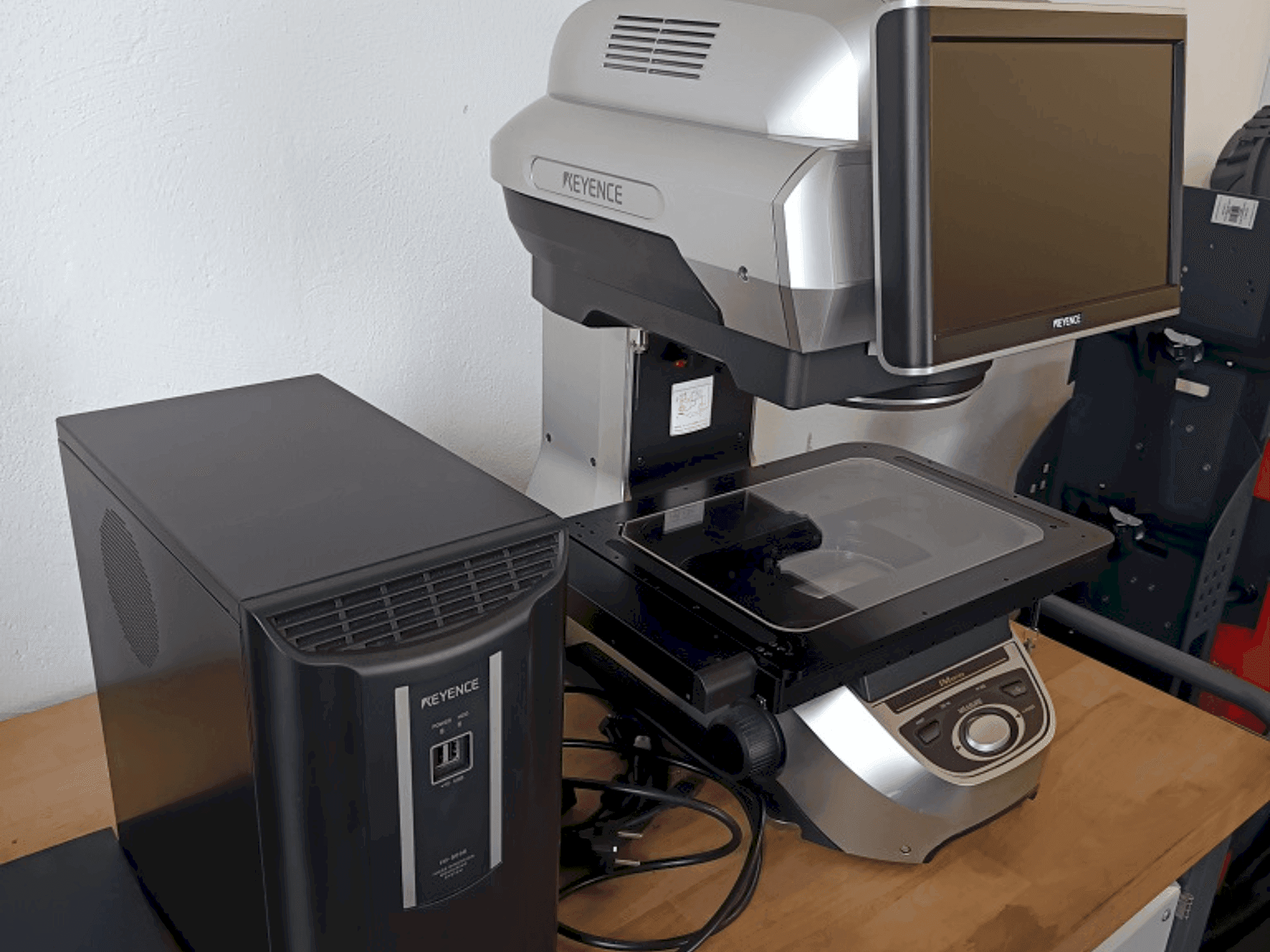 Front view of KEYENCE 8030T machine