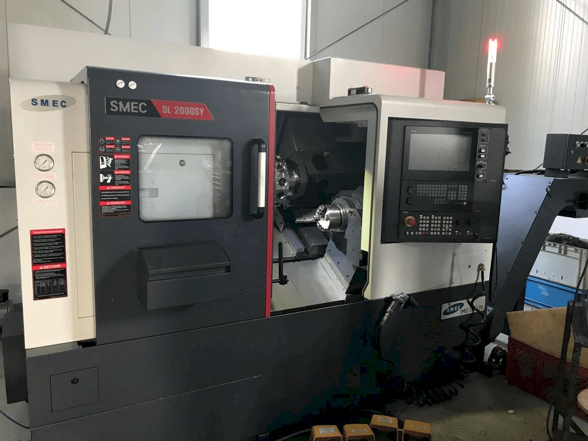 Front view of SMEC SL2000 machine