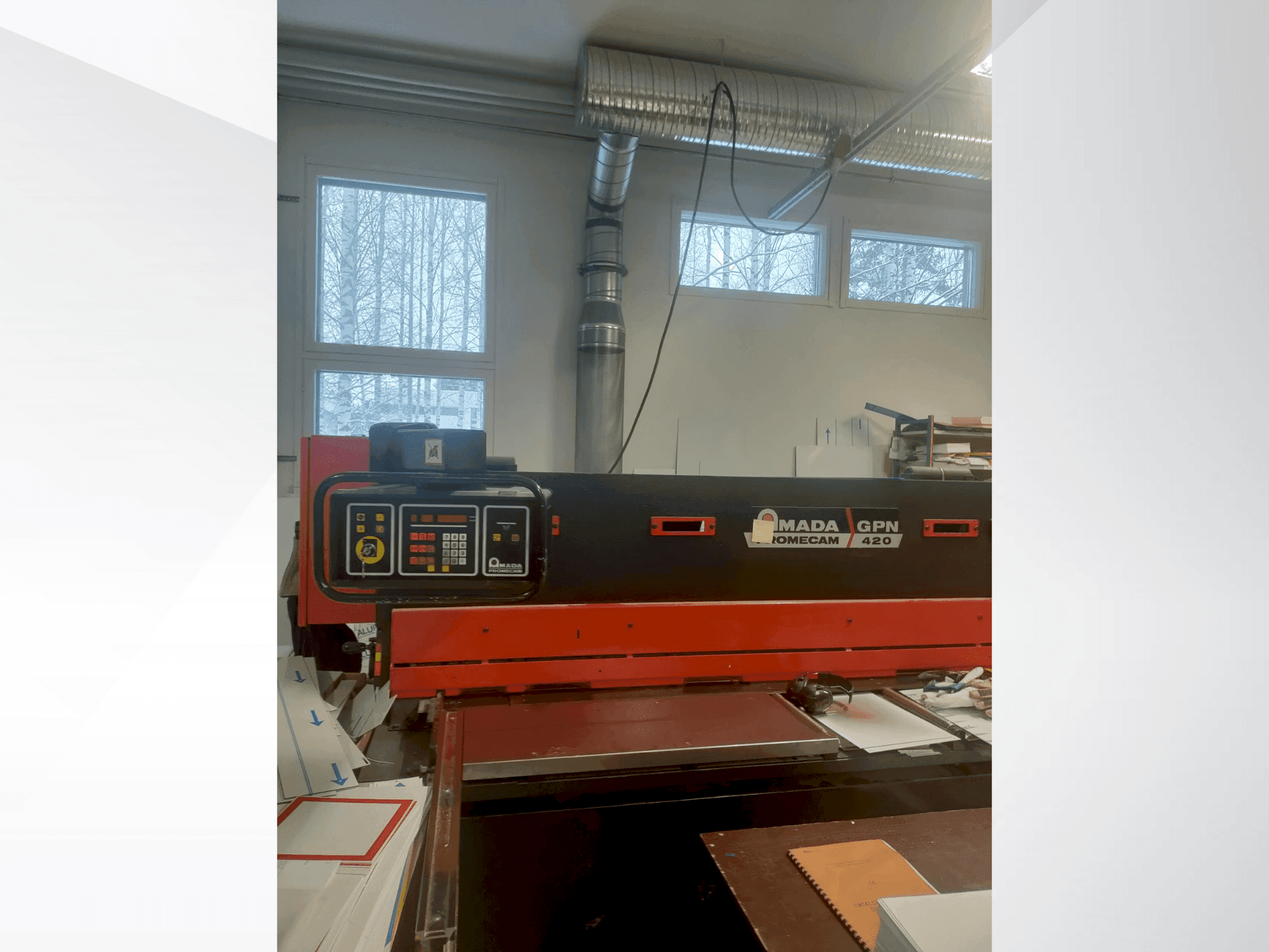 Front view of AMADA GPN 420 machine