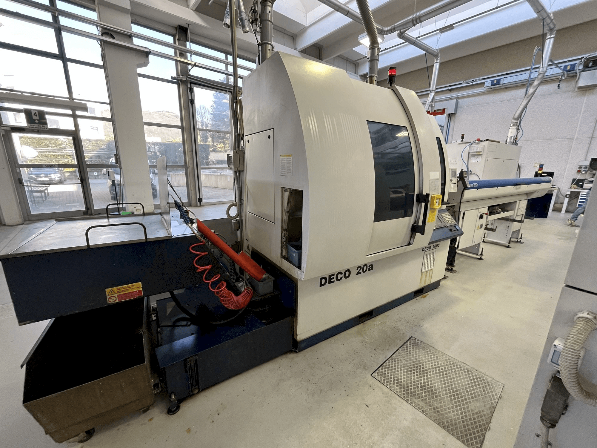 Front view of TORNOS DECO 20A machine