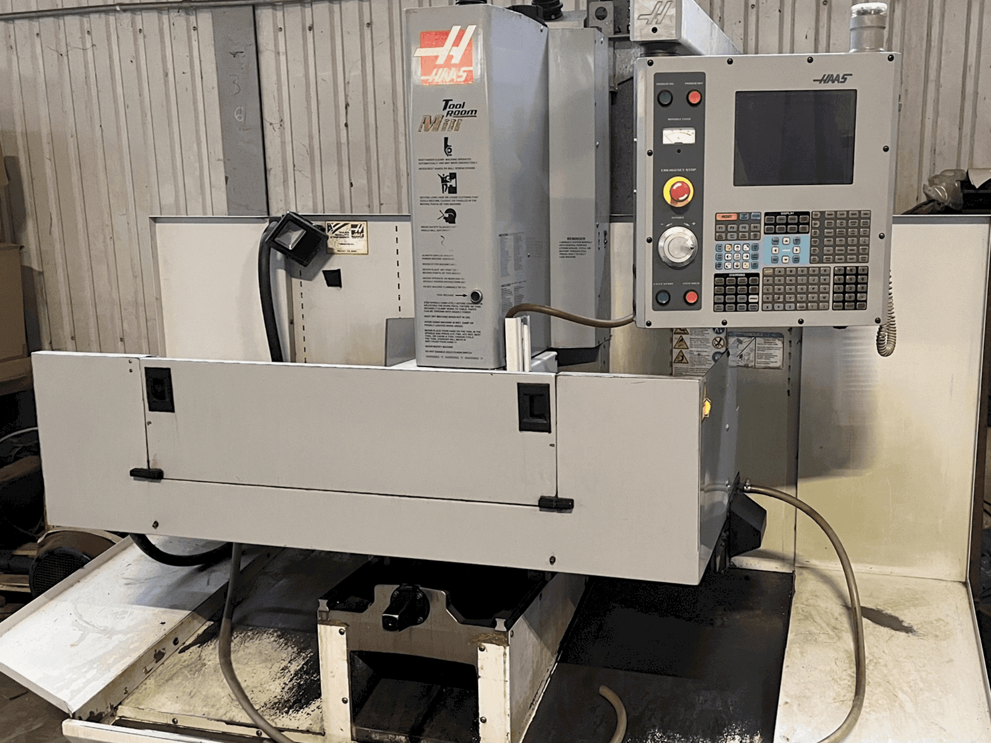 Front view of HAAS TM-2HE machine
