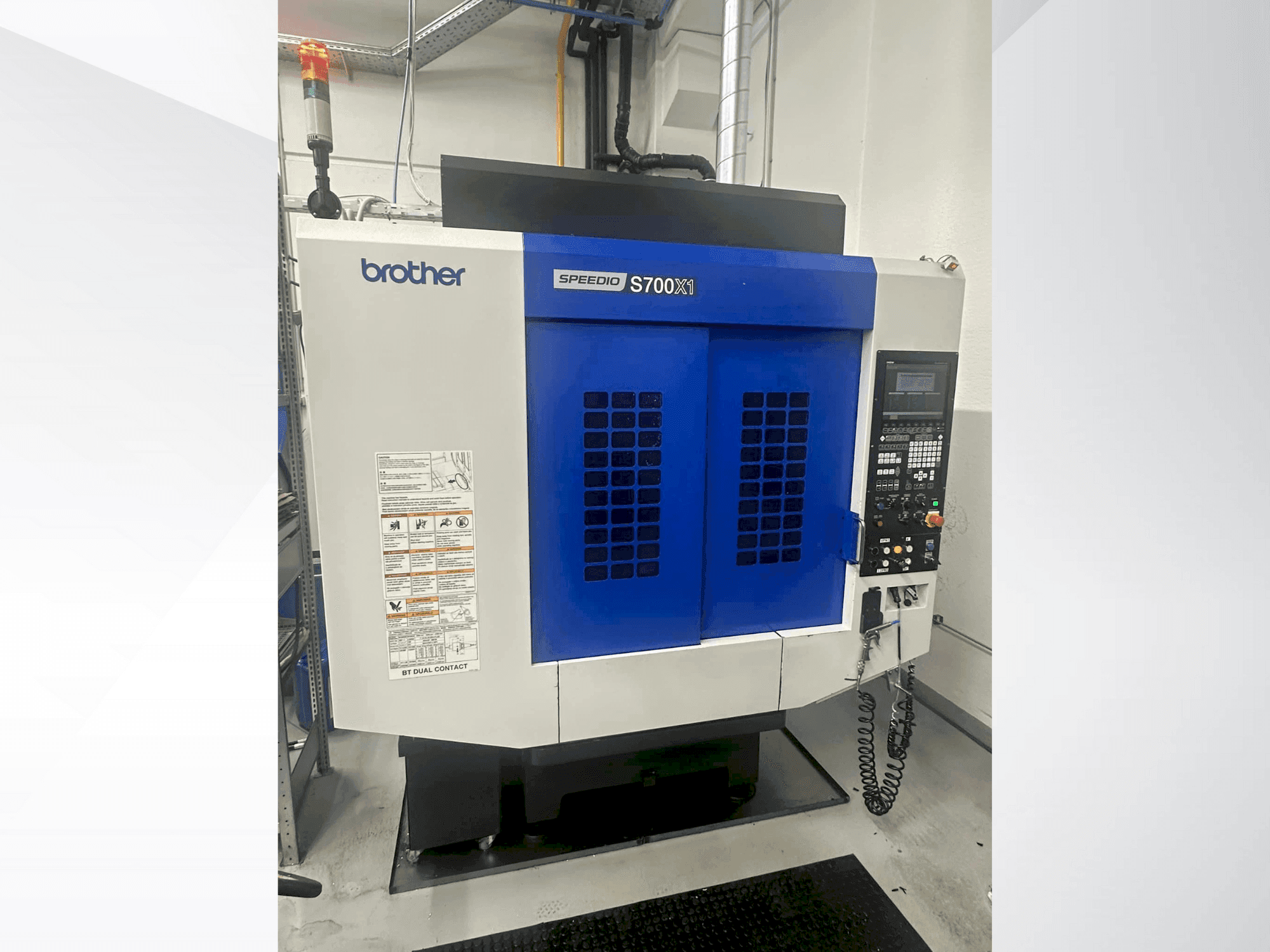 Front view of Brother Speedio S700X1 machine