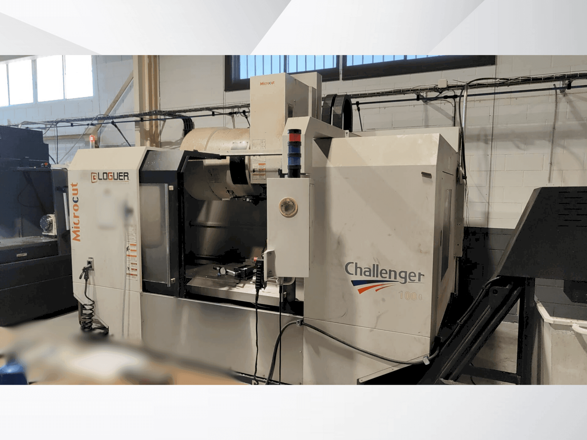 Front view of MICROCUT Challenger VM 1000 machine