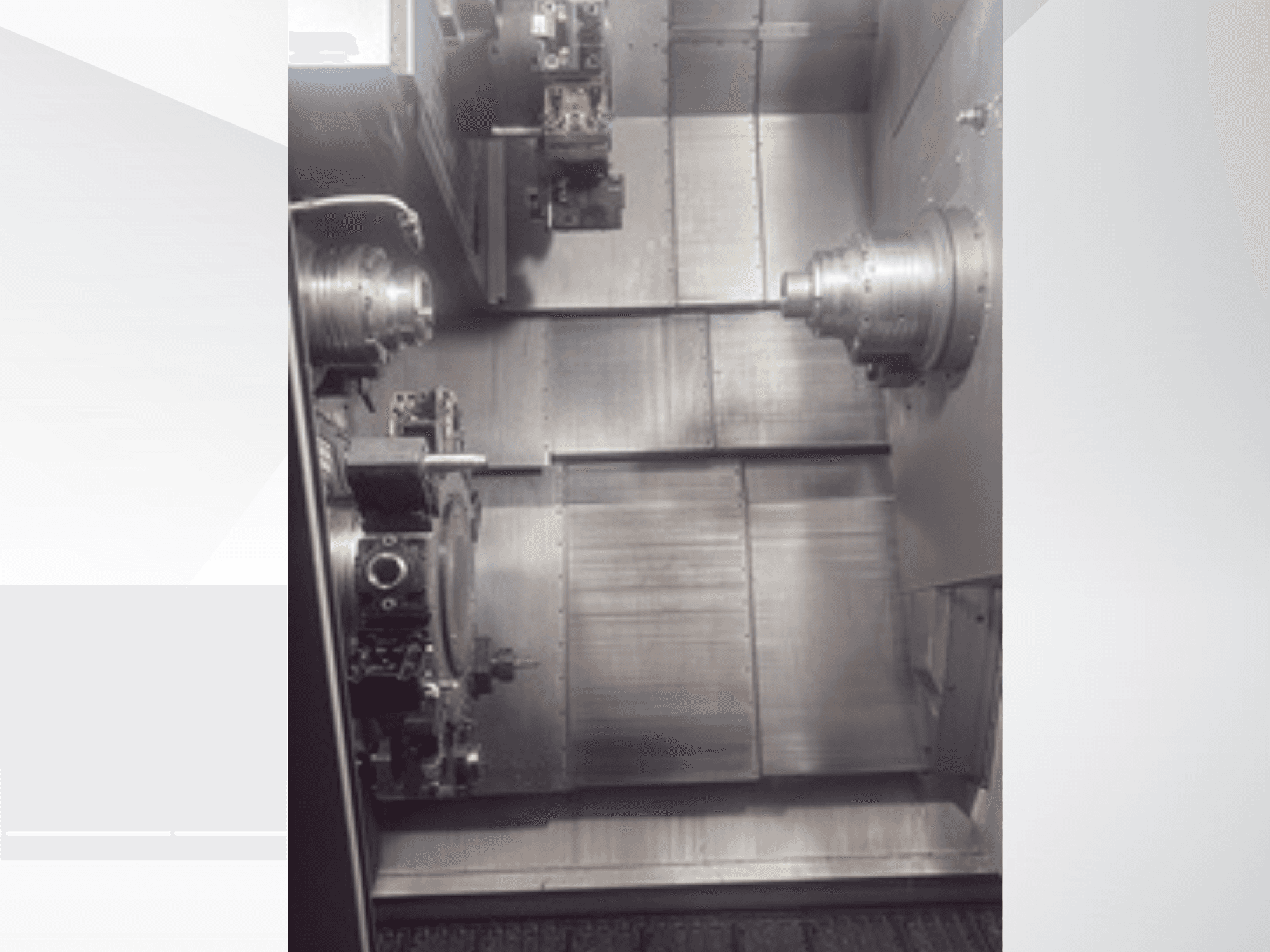 CMZ TTL66 turn-mill centre viewed from above, showcasing internal components and machining elements.