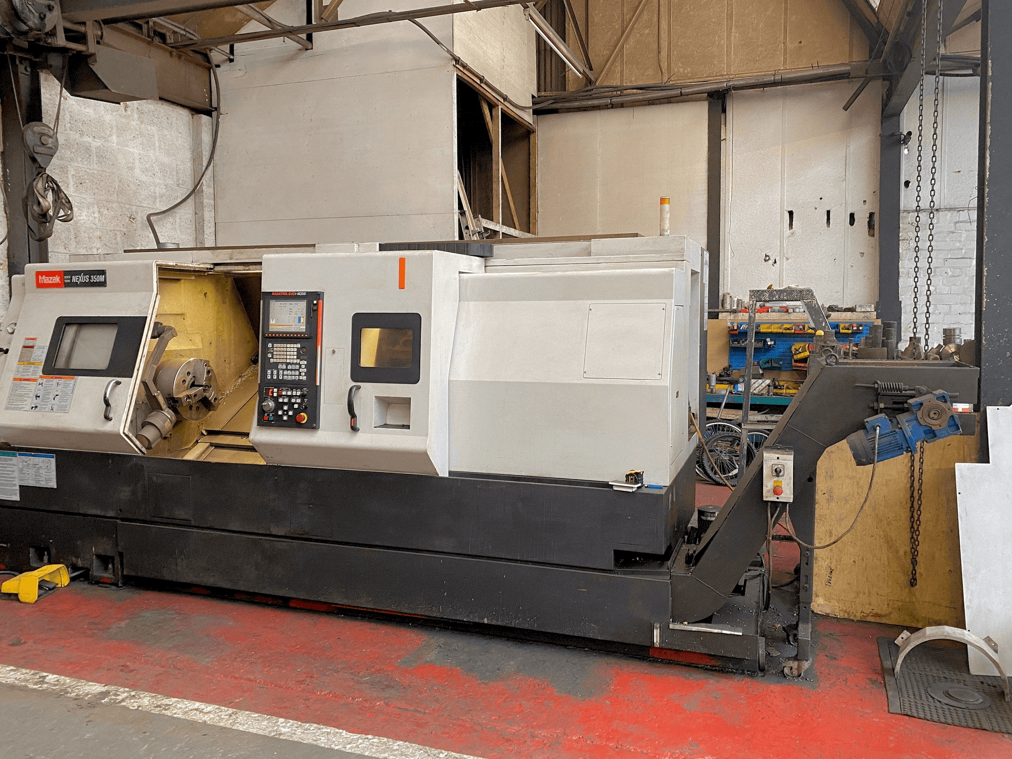 Front view of Mazak Quick Turn Nexus 350M machine
