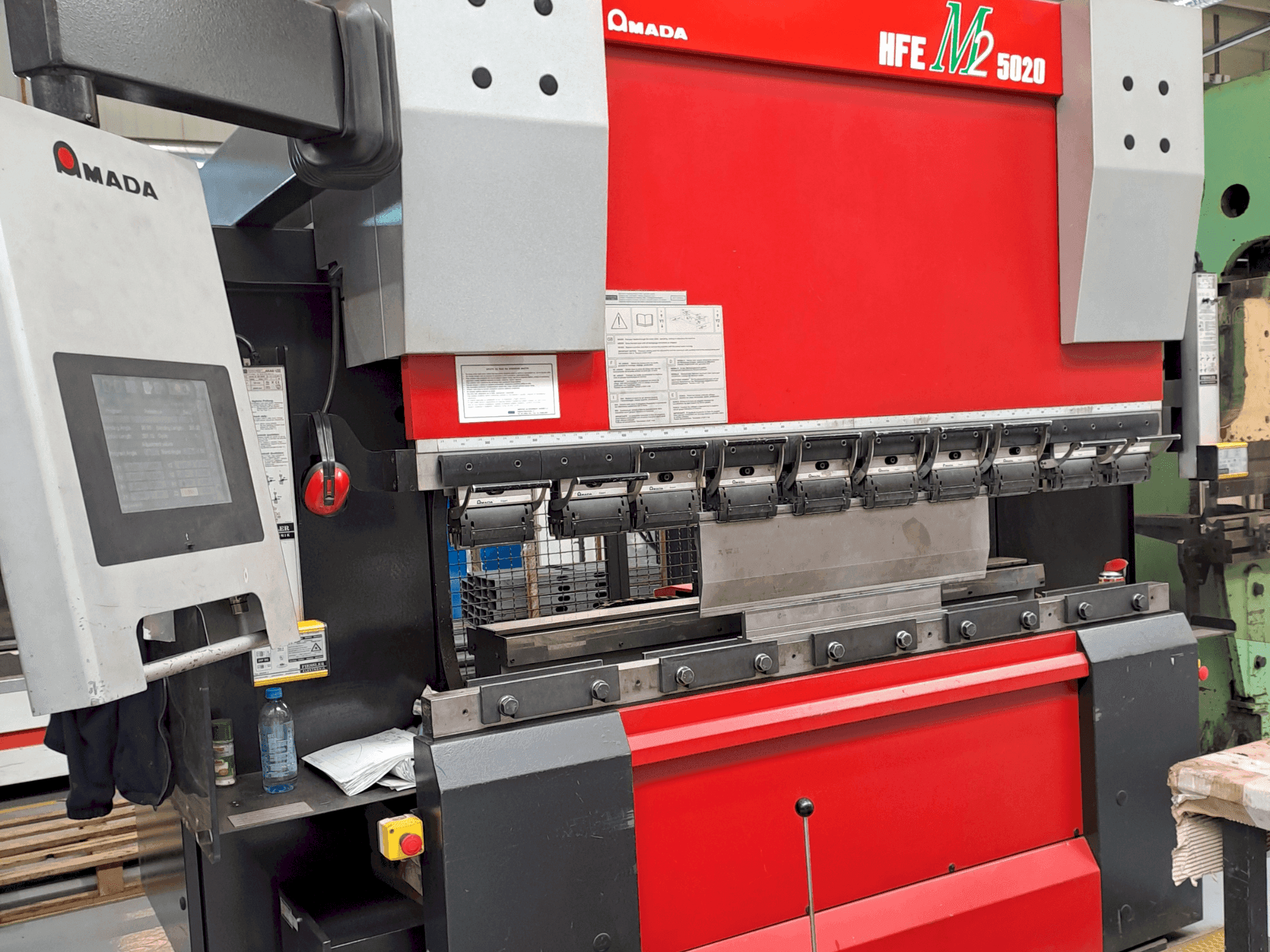 Front view of AMADA HFE M2 5020 machine