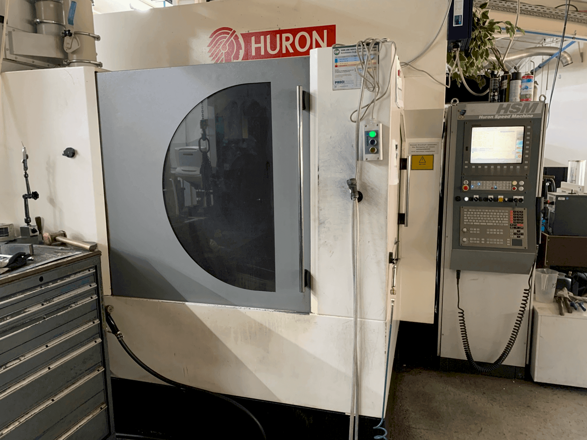 Front view of Huron K2X10 machine